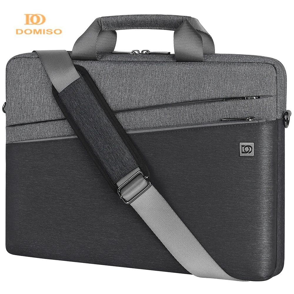 Универсальный чехол для ноутбука DOMISO с плечевым ремнем для ноутбука с диагональю 14 “15,6” 17,3“ дюймов, деловой портфель, сумка-мессенджер