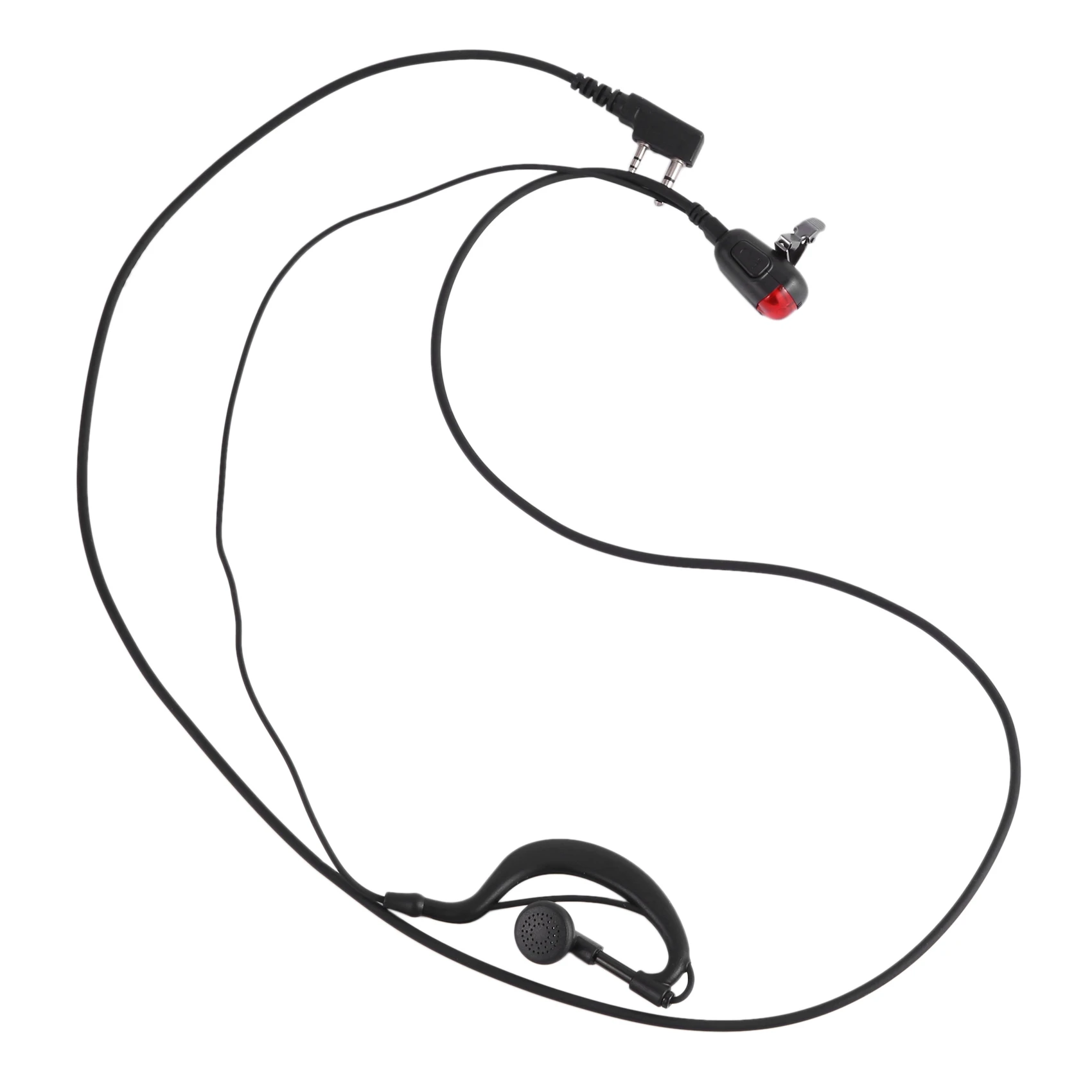 2-контактный наушник гарнитуры G-образной формы с микрофоном для двусторонней радиосвязи, охранная рация для Kenwood BAOFENG