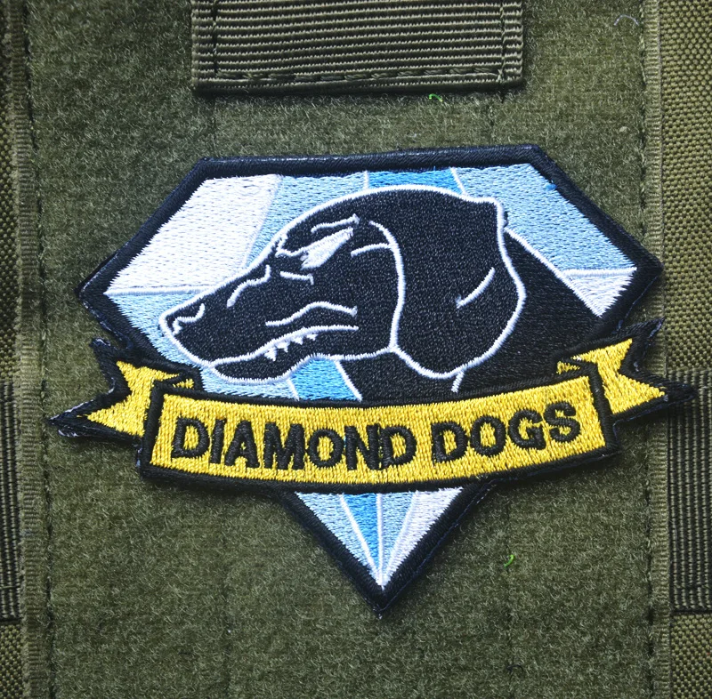Нашивка Metal Gear Solid 5 Diamond Dogs militaires с крючком на спине, тактические нашивки cospaly game для пальто и жилета