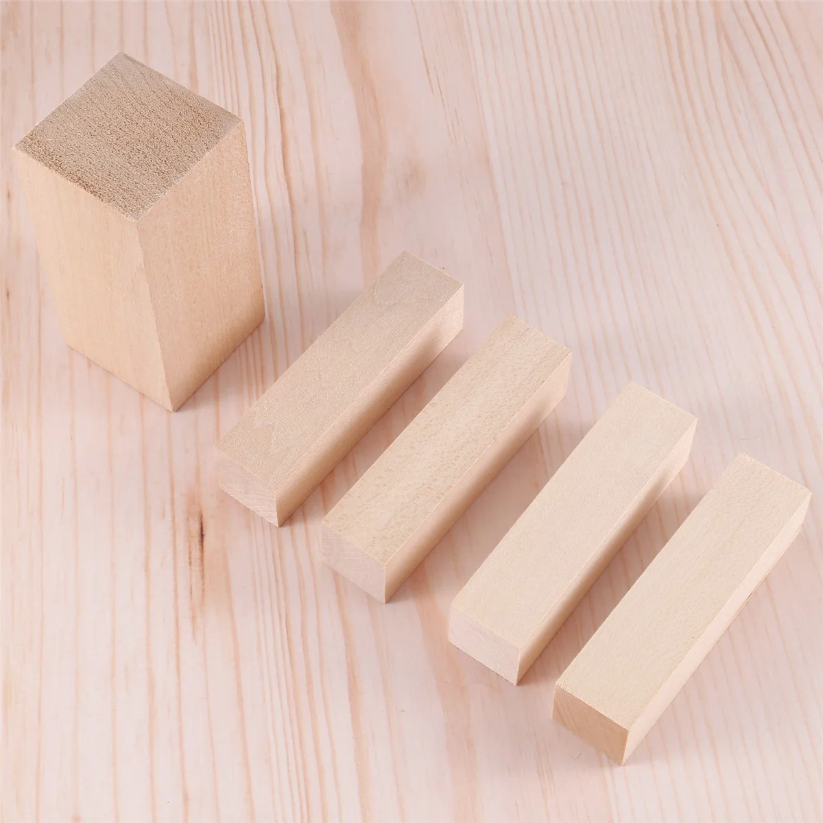 5 шт. Резные деревянные блоки Строгальные деревянные блоки Блоки для резьбы по липе Незаконченный набор из мягкого дерева для начинающих резчиков