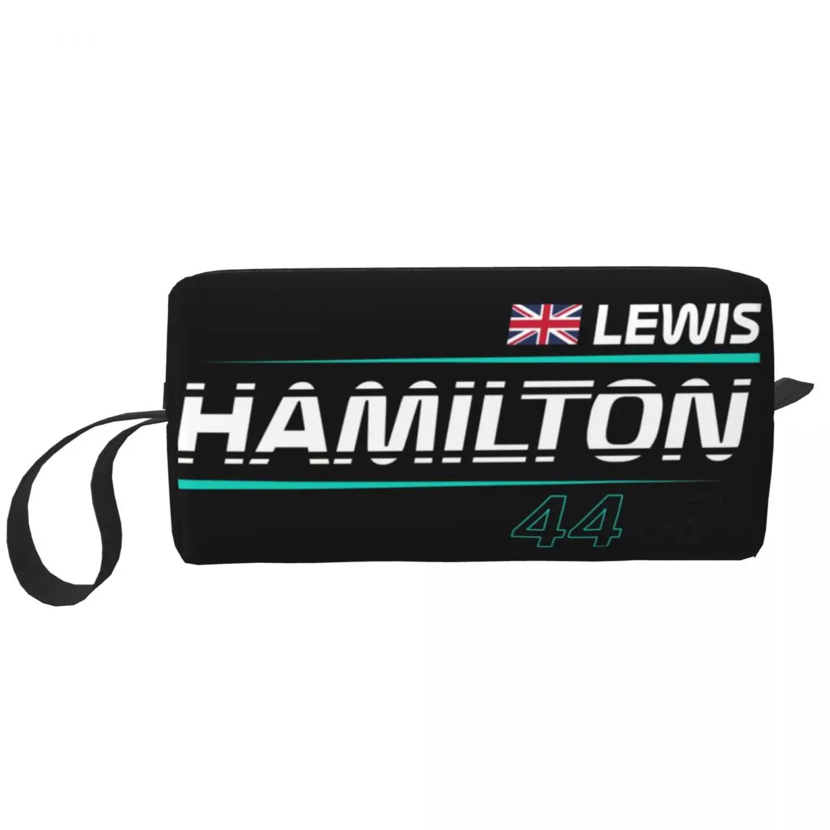 Дорожная сумка для туалетных принадлежностей Lewis Legacy Motorsport, женская косметичка для гоночных автомобилей с 44 номерами, косметический органайзер для хранения косметики, коробка для набора косметики