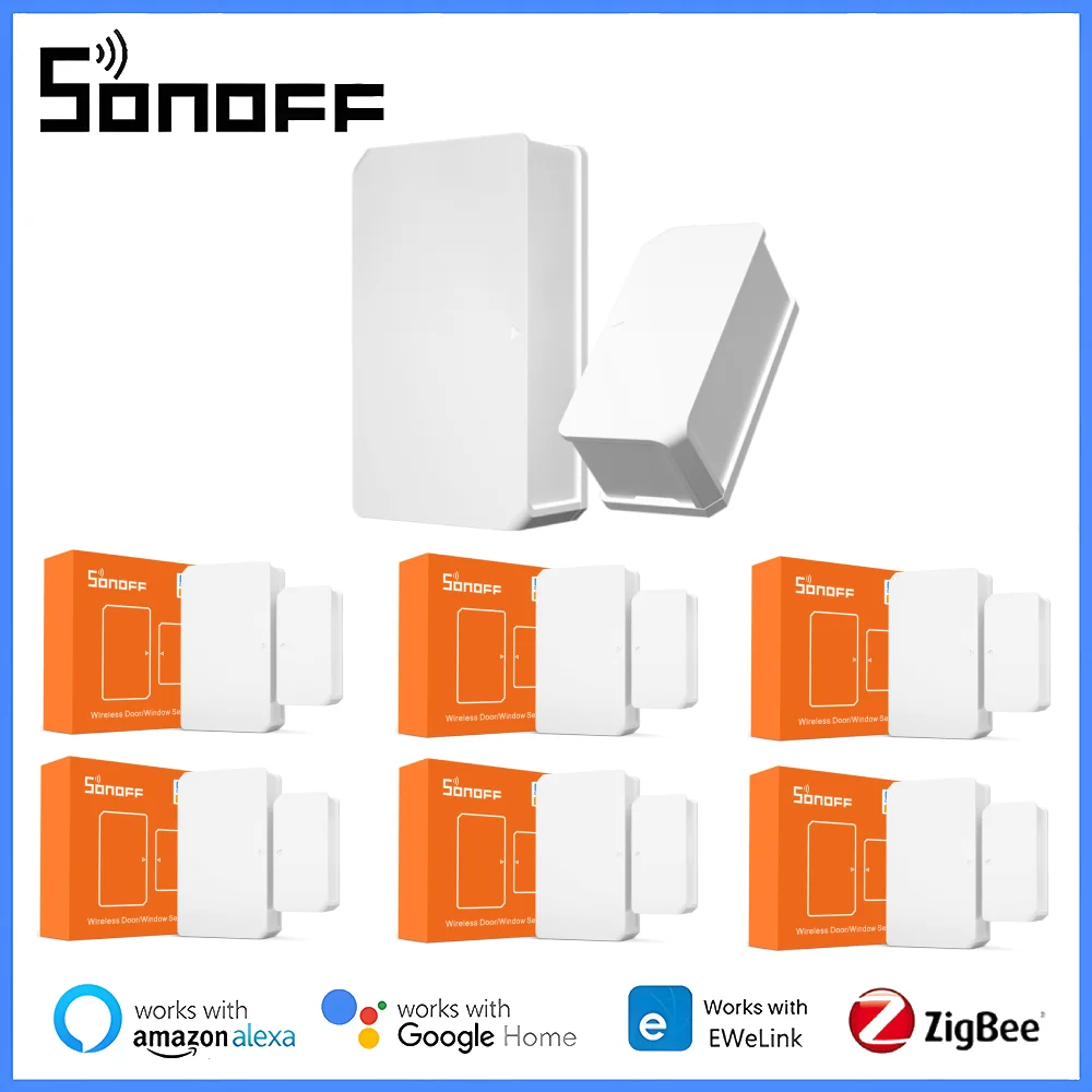 SONOFF DW2 WiFi/SNZB-04 Zigbee Датчик Оконной Двери Smart Home Security Детекторы Открытия/Закрытия Дверей Для eWeLink Alexa Google Home