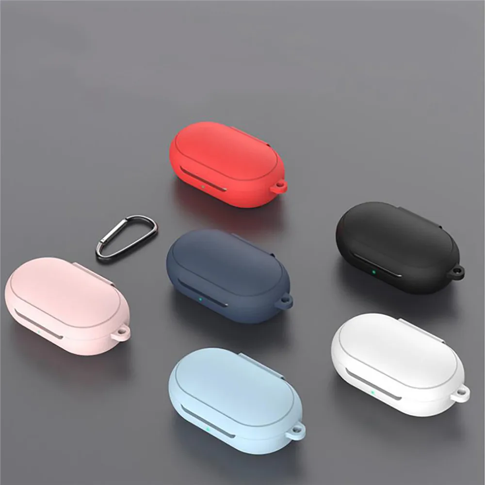 Силиконовый защитный чехол для Samsung Galaxy Buds /Buds Plus, коробка для хранения наушников, защитный чехол, сумка с пряжкой