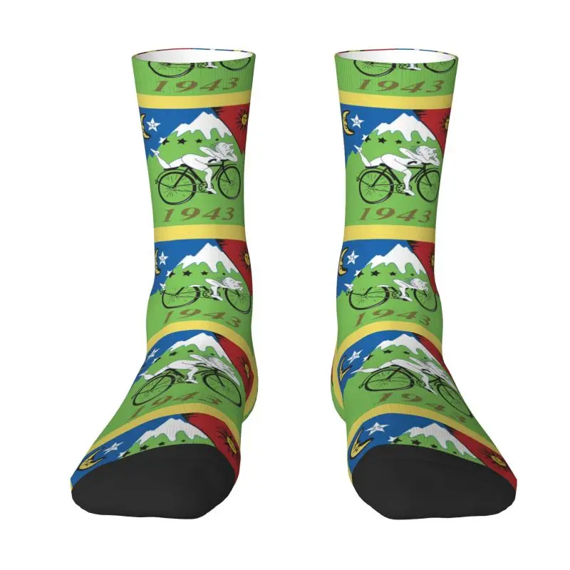 Модные мужские Открытие LSD платье носки унисекс Breathbale теплой 3D печати Альберт Хофманн носки экипажа