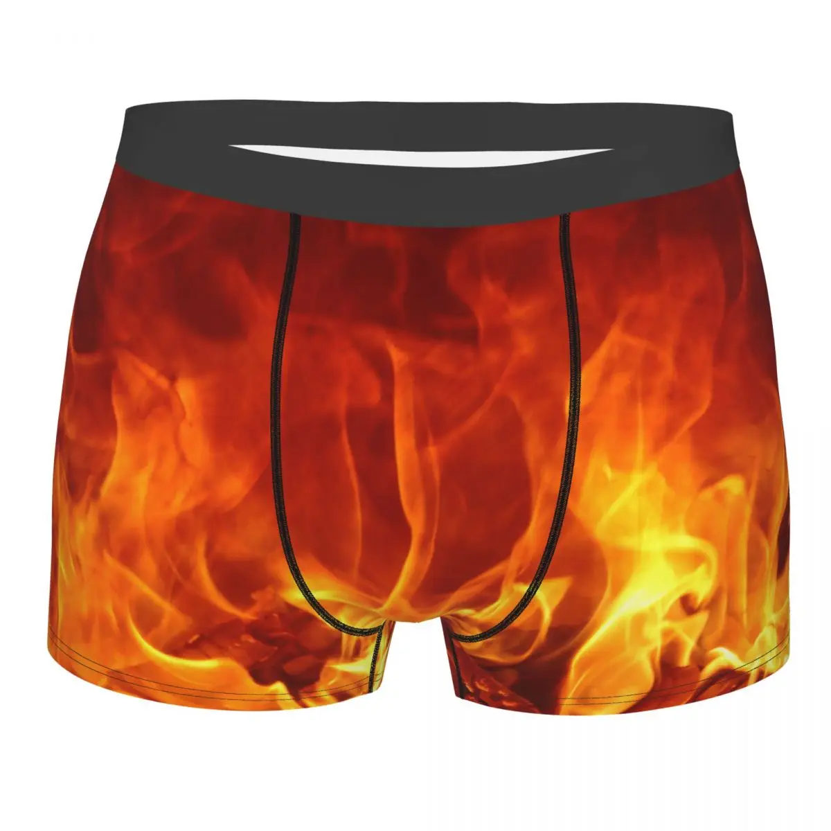 Нижнее белье Burning Man Боксерские шорты Bright Fire Трусики Сексуальные мягкие трусы для мужчин большого размера