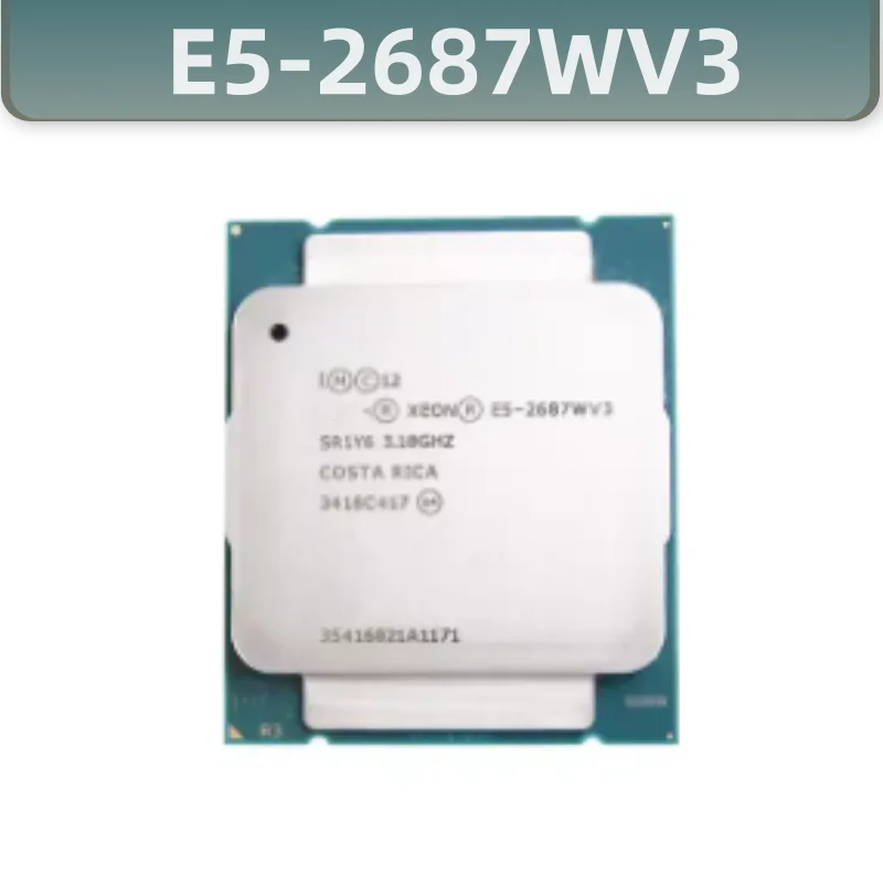 Xeon E5 2687WV3 с 10-ядерным процессором 3,1 ГГц и 25M кэшем E5 2687W V3 FCLGA2011-3 160 Вт E5-2687W V3