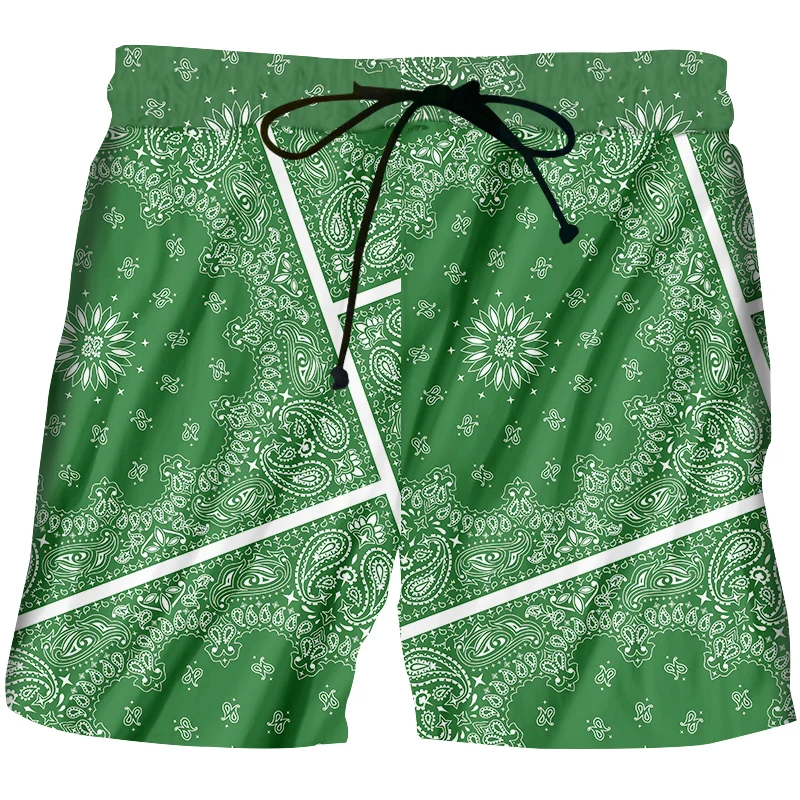 CJLM Мужские Зеленые шорты с 3D принтом всего тела, высококачественные Короткие брюки с цветочным принтом, спортивные брюки с цветочным принтом, арт-линия Totem Oversize