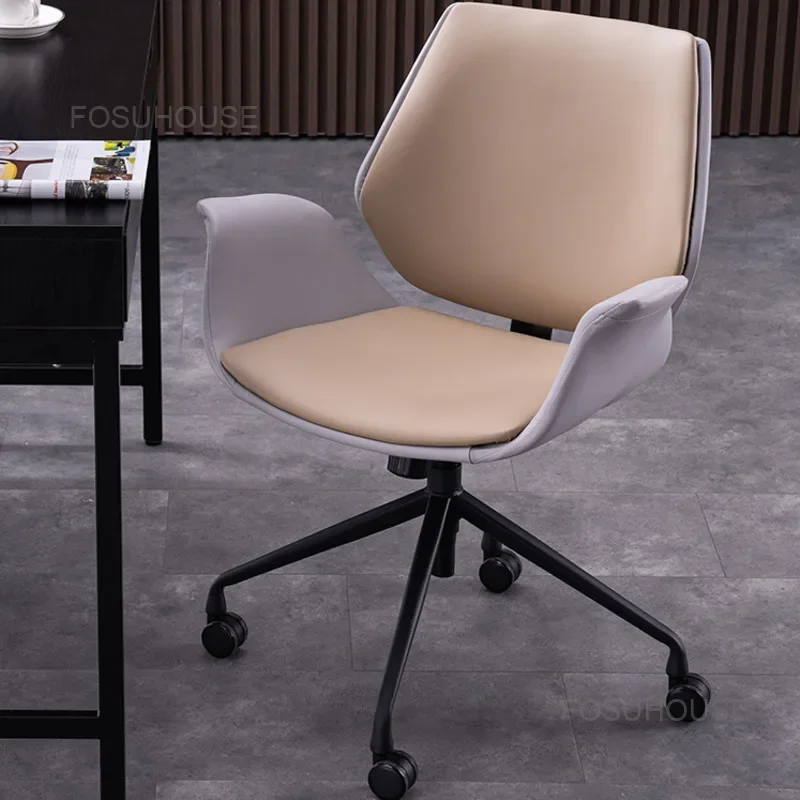 Простой компьютерный стул Скандинавские Домашние офисные стулья Легкое роскошное кресло для отдыха Игровое Кресло Офисная мебель Вращающееся кресло для спальни