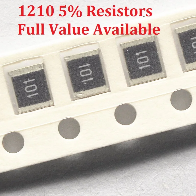 100 шт./лот SMD Чип-резистор 1210 2K/2.2K/2.4K/2.7K/3K/Ом 5% Сопротивление 2/2.2/2.4/2.7/3/K Резисторы 2K2 2K4 2K7 Бесплатная доставка