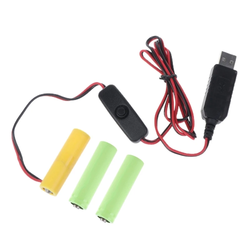 16FB Модернизированный Источник Питания AA USB Заменяет 3 Батарейки типа АА 1,5 В Длиной Кабеля 1 м/3,3 фута для Электронной Игрушки