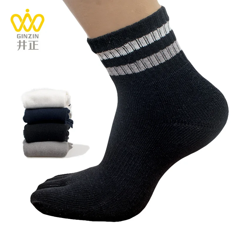 Мужские хлопчатобумажные деловые носки с пятью пальцами в европейском стиле, повседневные носки с пятью пальцами, носки, впитывающие пот, MKB015