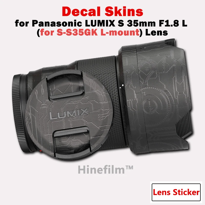 S35 F1.8/35 1.8 Защитная Крышка Объектива Skin для Panasonic LUMIX S 35mm F1.8 Защитная Пленка для Обшивки объектива