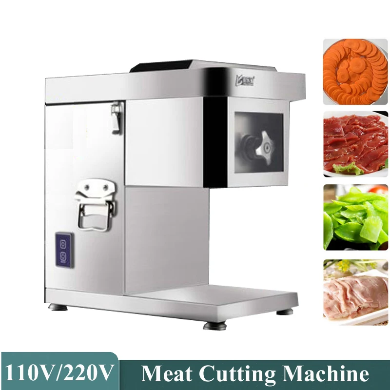 Коммерческая мясорубка 150 кг / ч, Электрическая машина для резки мяса, машина для нарезки кубиков мяса, Кухонная машина для нарезки продуктов
