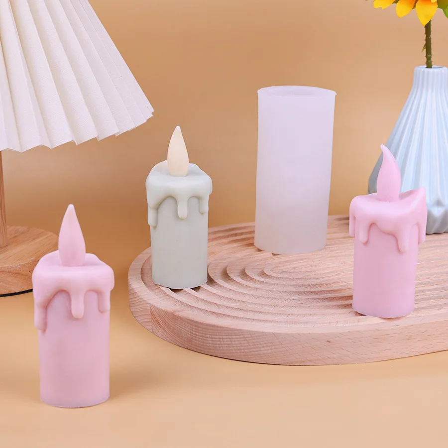 Силиконовая форма для свечи в форме 3D цилиндра, форма для выпечки торта из ароматизированной гипсовой смолы, украшения для выпечки торта, форма для мыла, изготовление подарков, поделок