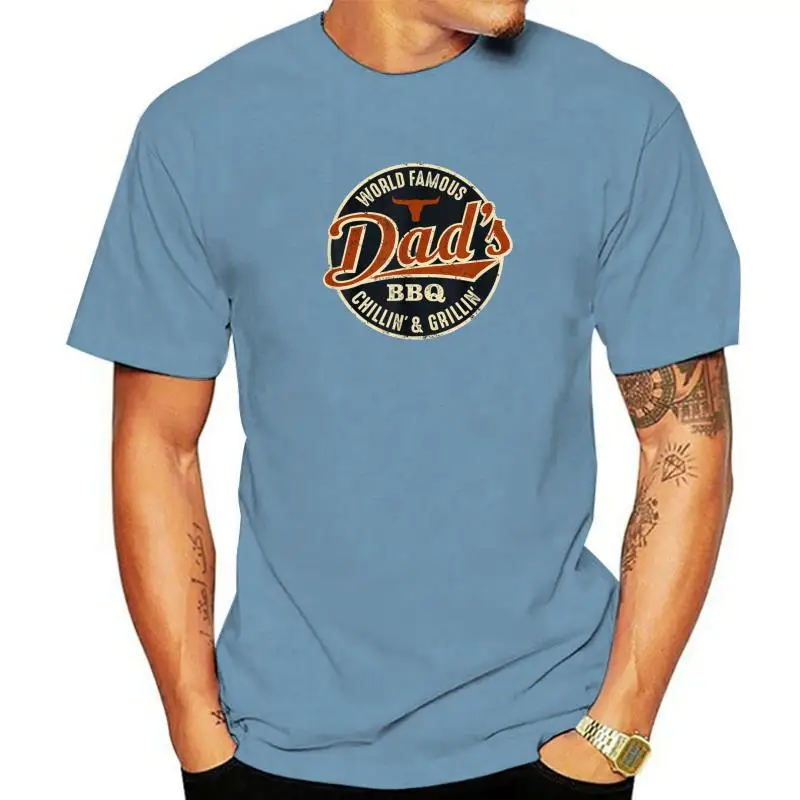Мужская винтажная футболка для охлаждения и гриля Dad's BBQ, футболки, хлопковая молодежная футболка для семейной группы, летняя футболка