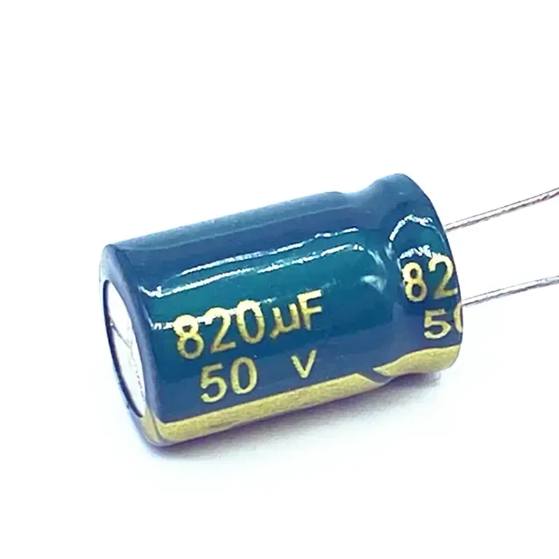 8 шт./лот высокочастотный низкоомный алюминиевый электролитический конденсатор 50V 820UF размером 13*20 820UF 20%