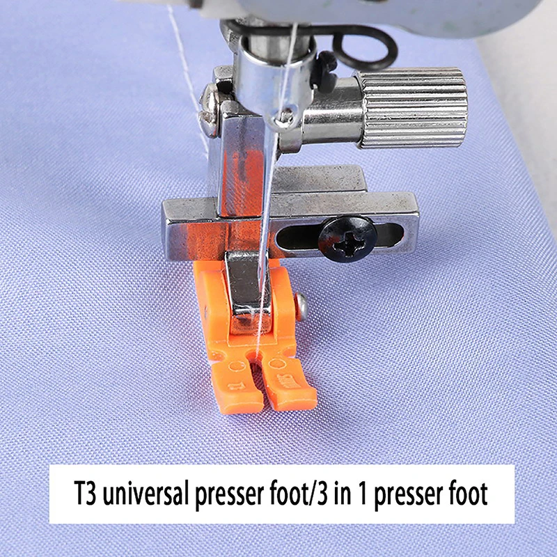 Универсальная лапка # T3, регулируемая шнуровая/обычная/Прижимная лапка на молнии для 1-игольной отстрочки, аксессуары для промышленных швейных машин