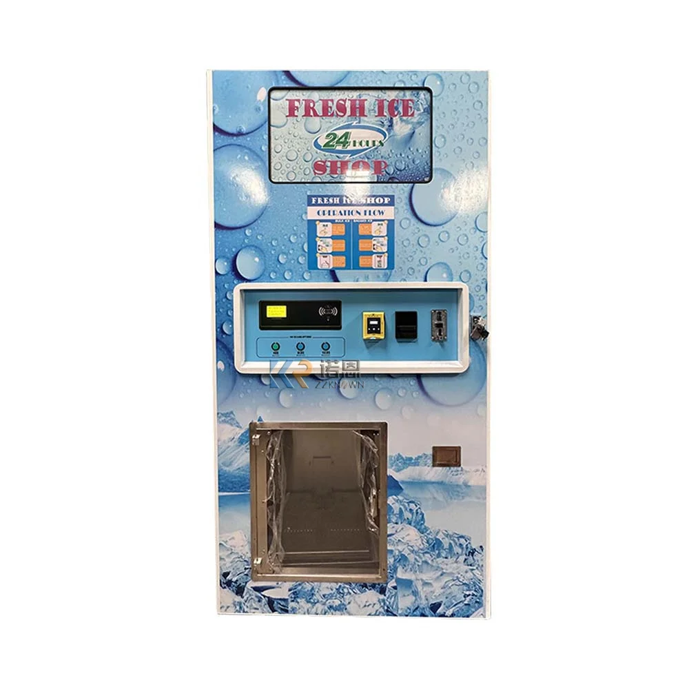 Комбинированный OEM Коммерческий Упакованный В Пакеты Автомат по продаже Льда 24-часового Самообслуживания Открытый Автоматический Автомат По Продаже Кубиков Чистого Льда