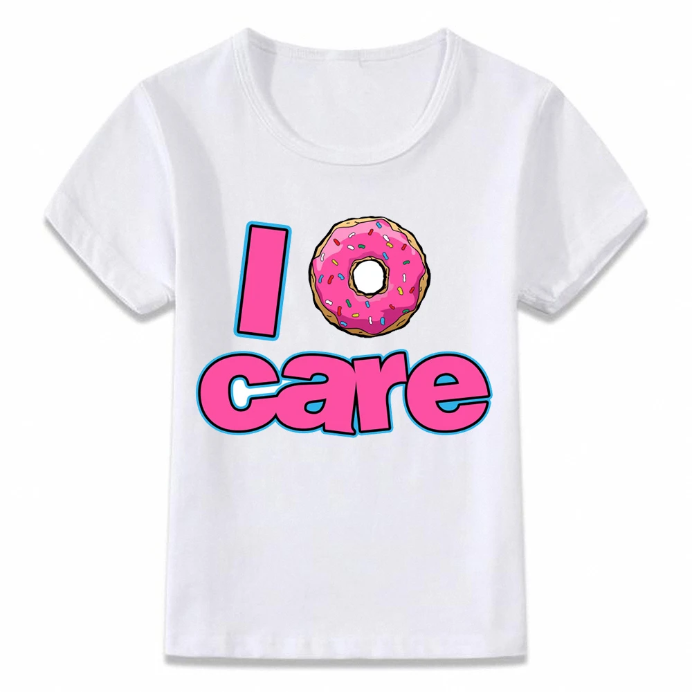 футболки с рисунком i Donut Care, футболки для мальчиков и девочек, футболки для малышей, футболка для мальчиков, детская одежда для мальчиков, футболки для девочек, футболка