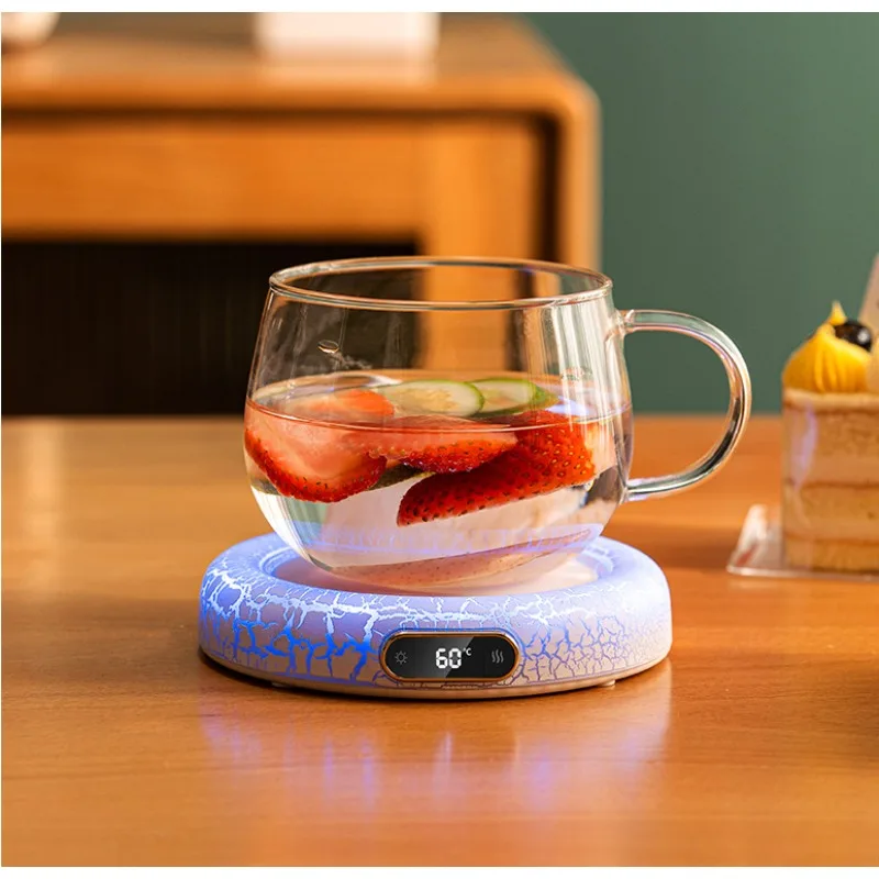 Электрическая грелка для чашек с технологией лавового нагрева и интеллектуальным контролем температуры кофе и молока