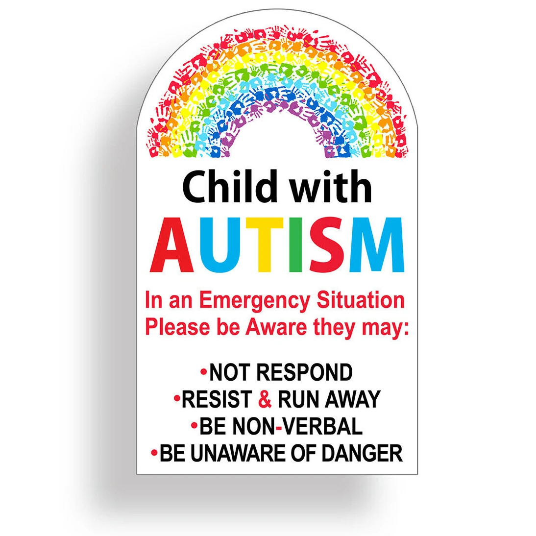 Наклейка для ребенка с аутизмом 