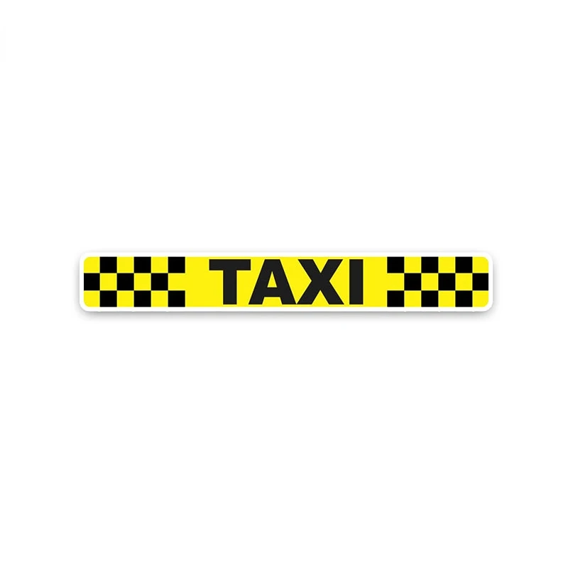 Автомобильные наклейки с Желтым рисунком, наклейки на окна ТАКСИ, светоотражающие наклейки, Модный автомобильный стайлинг 20 * 2,5 СМ