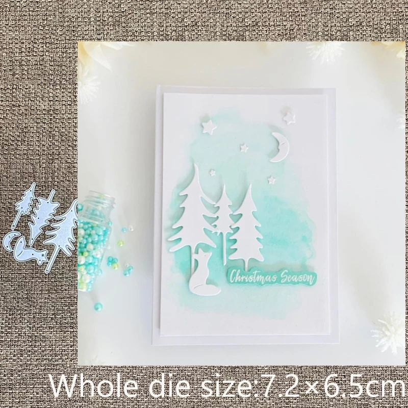 XLDesign Craft Металлический трафарет для резки пресс-форм Die Moon tree fox decoration альбом для вырезок die cuts Альбом для Бумажных открыток Craft Embossing