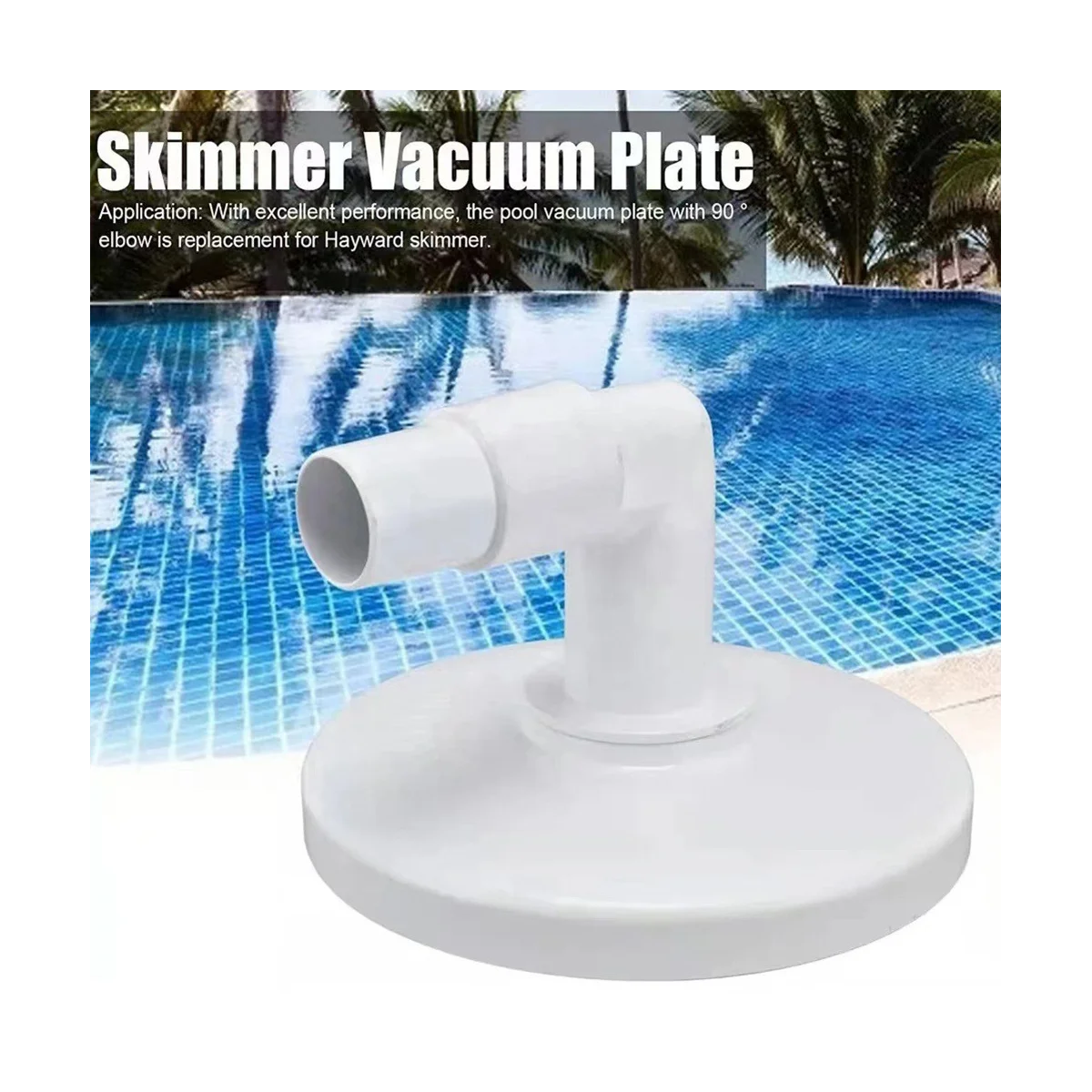 Переходная пластина для вакуумного скиммера Skim с поворотом на 90 градусов, Сменные аксессуары для бассейна Skimmer
