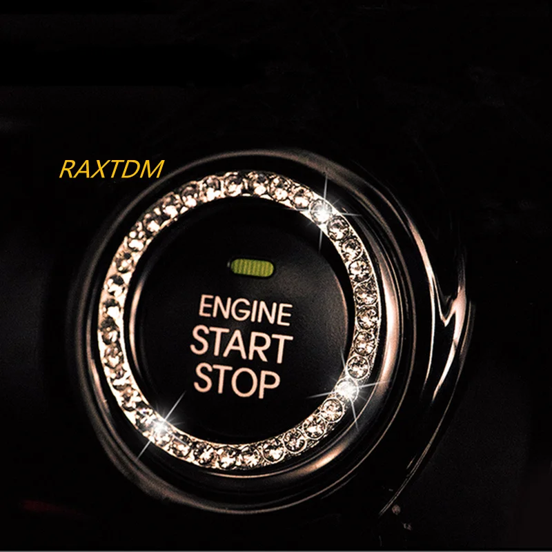 Брелок для Ключей Зажигания Crystal Car Engine Start Stop для SUZUKI S-cross Ertiga Swift jimny Honda Civic Accord Fit CR-V XR-V