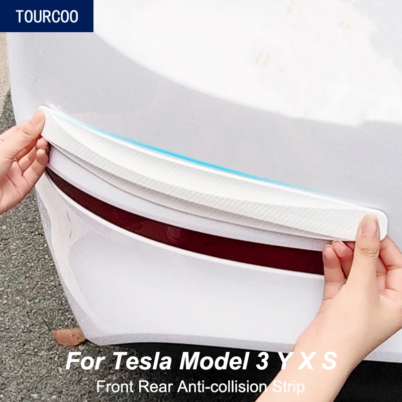 Для Tesla Model 3 Y X S, переднего заднего бампера, боковой двери, противоударной полосы, аксессуаров для модификации экстерьера автомобиля