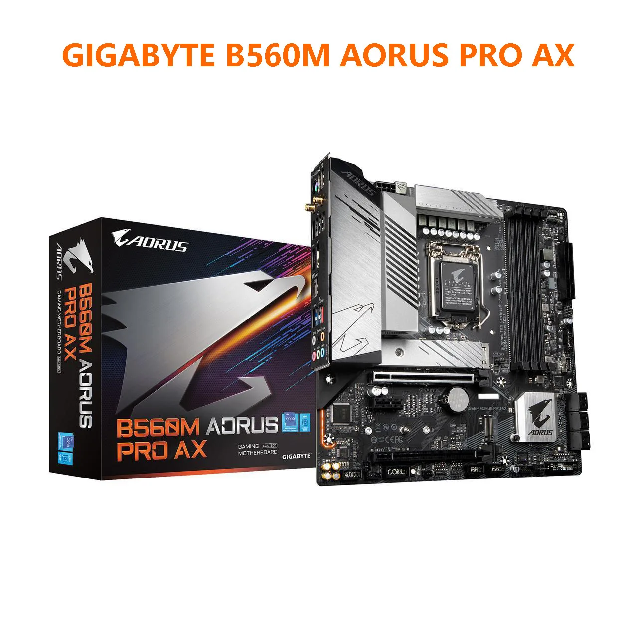 Для материнской платы GIGABYTE B560M AORUS PRO AX LGA 1200 Intel B560 SATA 6 Гб/сек. DDR4 Micro ATX Intel Core i9 i7 i5