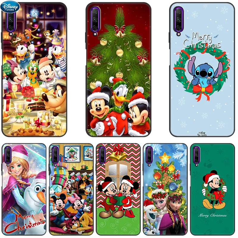 Disney Mickey Merry Christmas Черный Чехол Для Huawei Y9A Y7A Y5P Y6P Y7P Y8P Y5 Y6 Y7 Y9 Prime 2019 Y6S Y8S Y9S Honor X7 X8 X9