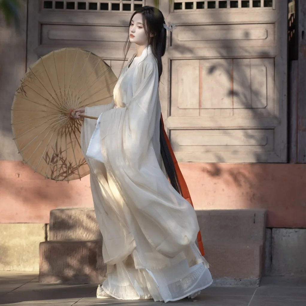 Женское платье Hanfu, традиционная китайская одежда из ткани, древний костюм, сценический костюм принцессы, роль восточной сказочной принцессы-p