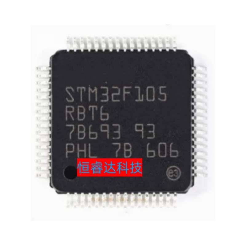1 шт./лот Новый оригинальный микросхема STM32F105RBT6 STM32F105 QFP-64 на чипсете IC В наличии