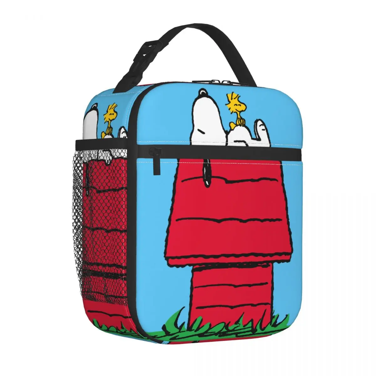 Собачья будка Snoopy Woodstock Изолированная сумка для ланча Термосумка Многоразовый контейнер для еды Большая сумка-тоут Ланч-бокс Сумки для еды на открытом воздухе