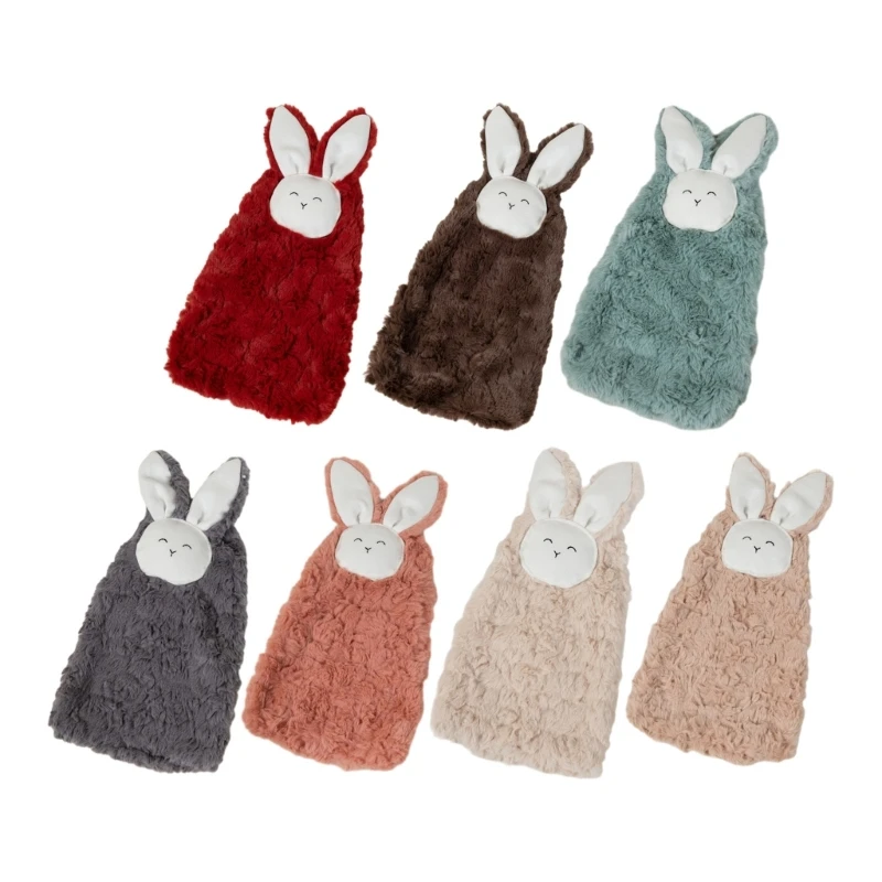 Осенне-зимнее комфортное одеяло из искусственного кролика, вышитое полотенце для сна с кроликом, Безопасная игрушка для сна младенцев