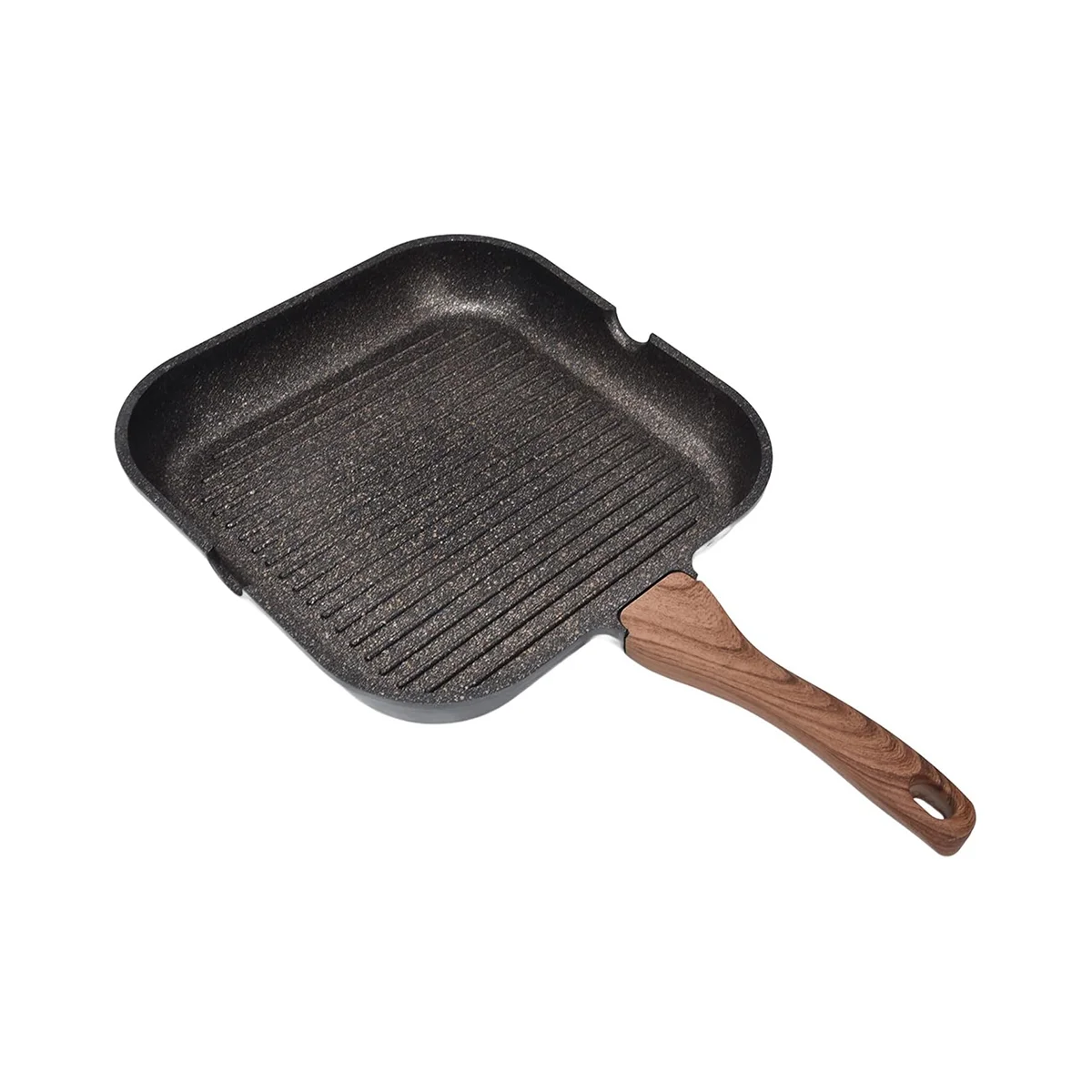 Сковорода-гриль для плиты, индукционная алюминиевая индукционная сковорода для стейка, бекона, сковорода для газа, керамическая, 28 см