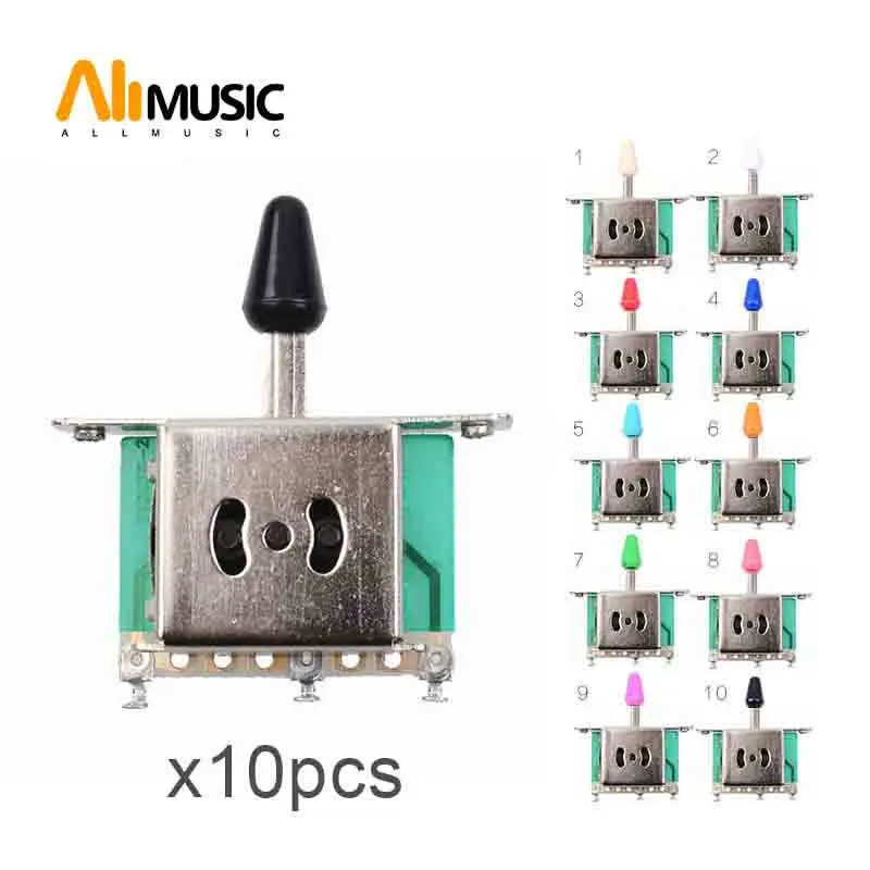 10шт Красочных 3-позиционных переключателей звукоснимателя электрогитары, переключателей гитарного тумблера, переключателей для гитары