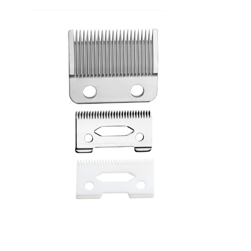 Набор сменных лезвий для триммера для волос Groove Tooth Unique Design Pro с 2 отверстиями для машинки для стрижки волос Wahl Fit Magic Clip (A)