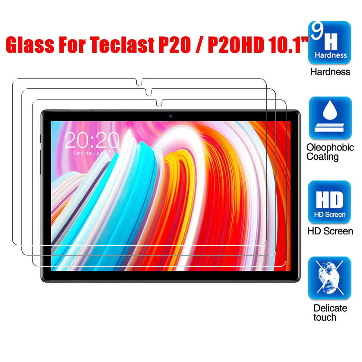 Защитное закаленное стекло для планшетного ПК Teclast P20HD, защитная пленка для планшета, защита от царапин, закаленное стекло для Teclast P20 10,1 