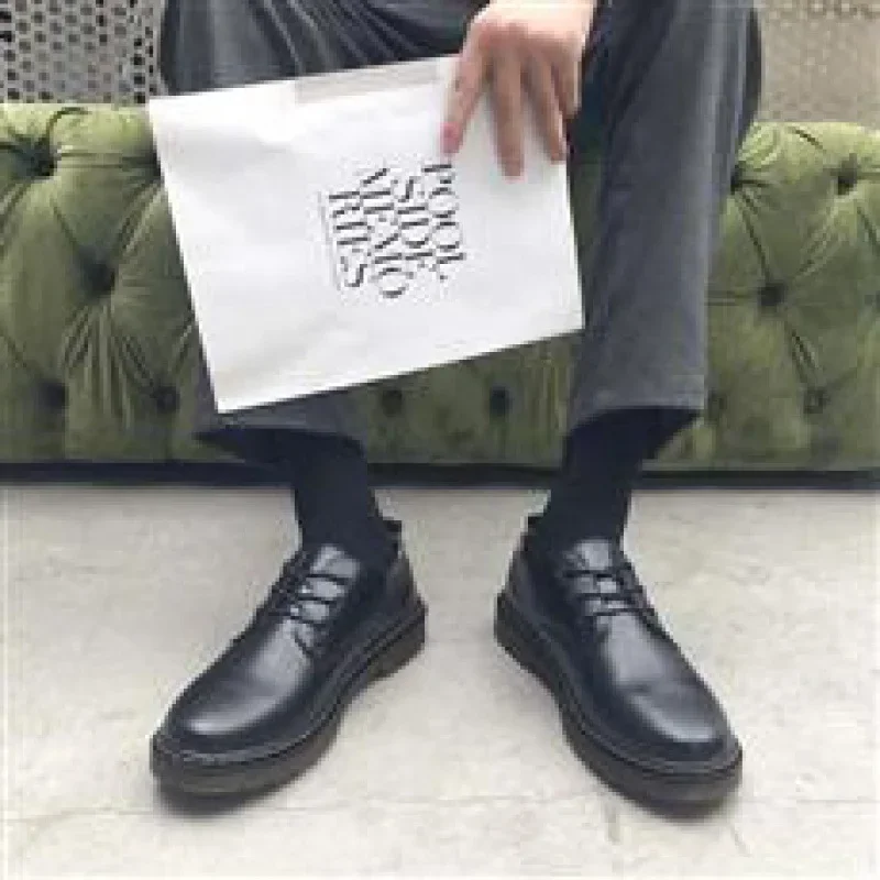Мужская обувь, лоферы, осень 2023, новинка, Shanghai Argan, повседневная универсальная кожаная обувь в горошек, модная обувь
