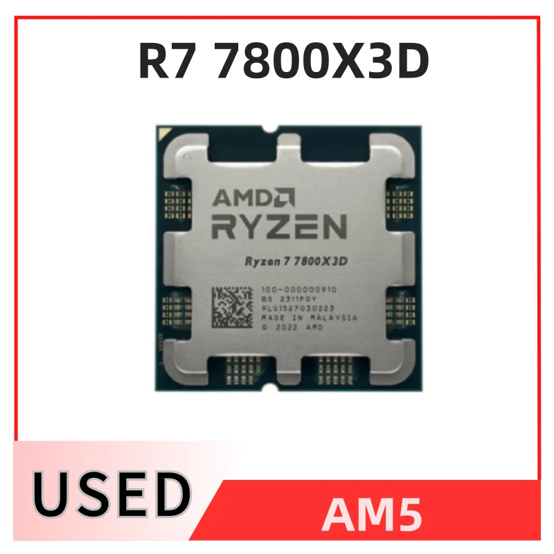 Настольный графический процессор Radeon R7 7800X3D R7 7000Series с 8-ядерным процессором Socket AM5 мощностью 120 Вт