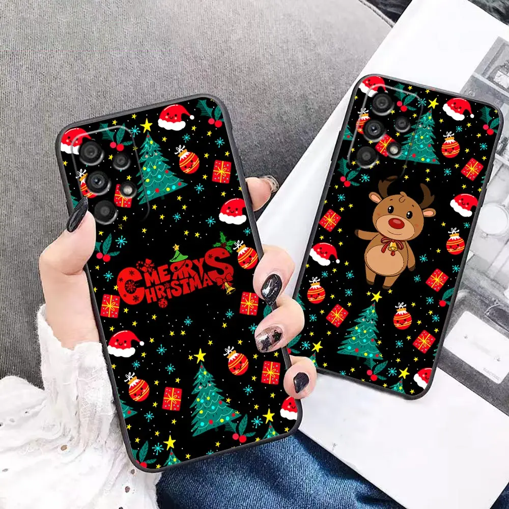 Веселый Рождественский Подарок Санта Клаус Чехол Для Samsung Galaxy A90 A80 A73 A71 A53 A52 A51 A42 A33 A32 A31 A23 A22 A21S A20S A14 Чехол