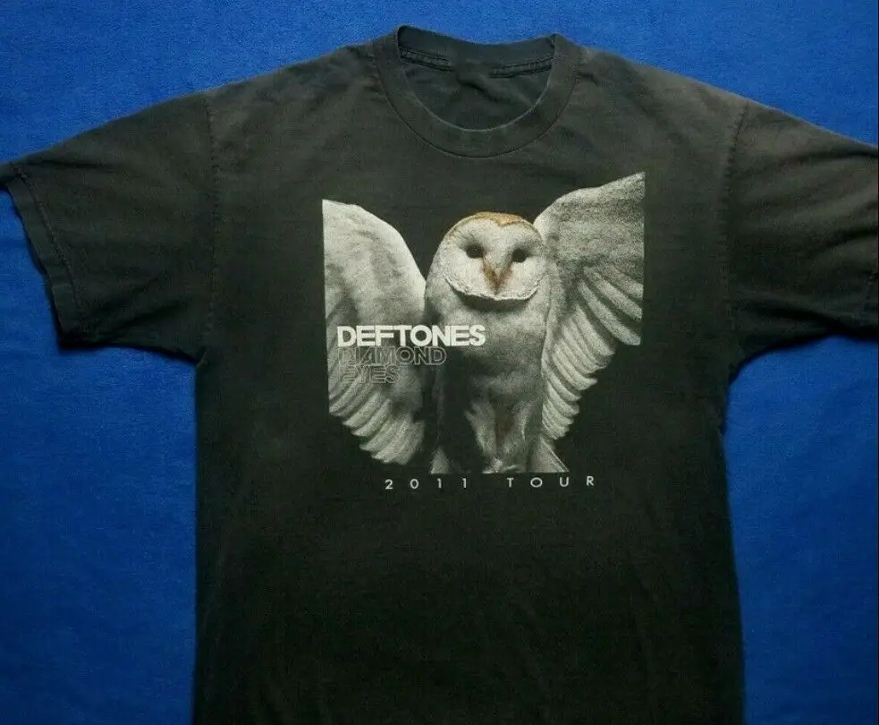 Турная рубашка Deftones 2011 Diamond Eyes, Черная Мужская рубашка S-3XL