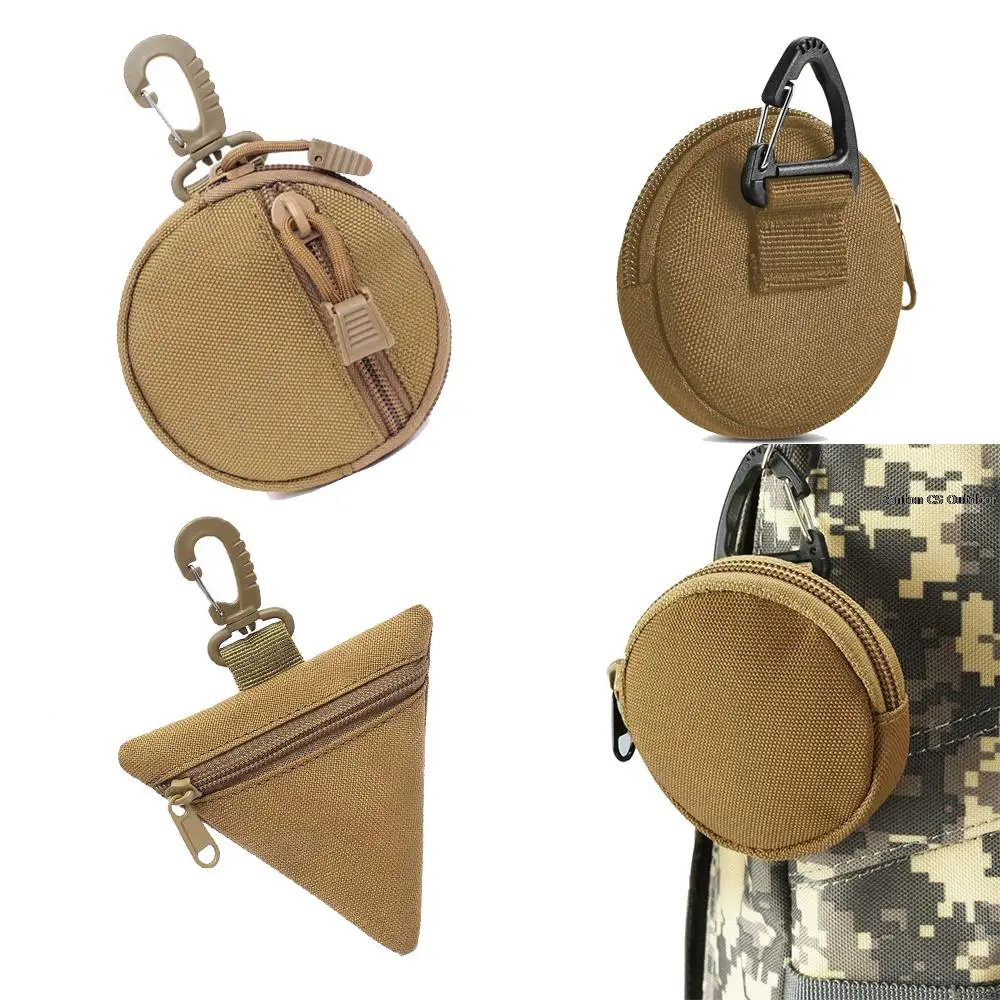 Мини нейлоновый чехол карманный держатель для ключей для бега в поход Поясная сумка Кошелек для монет Открытый рюкзак Сумка для аксессуаров Армейские фанаты Сумка для мелочи