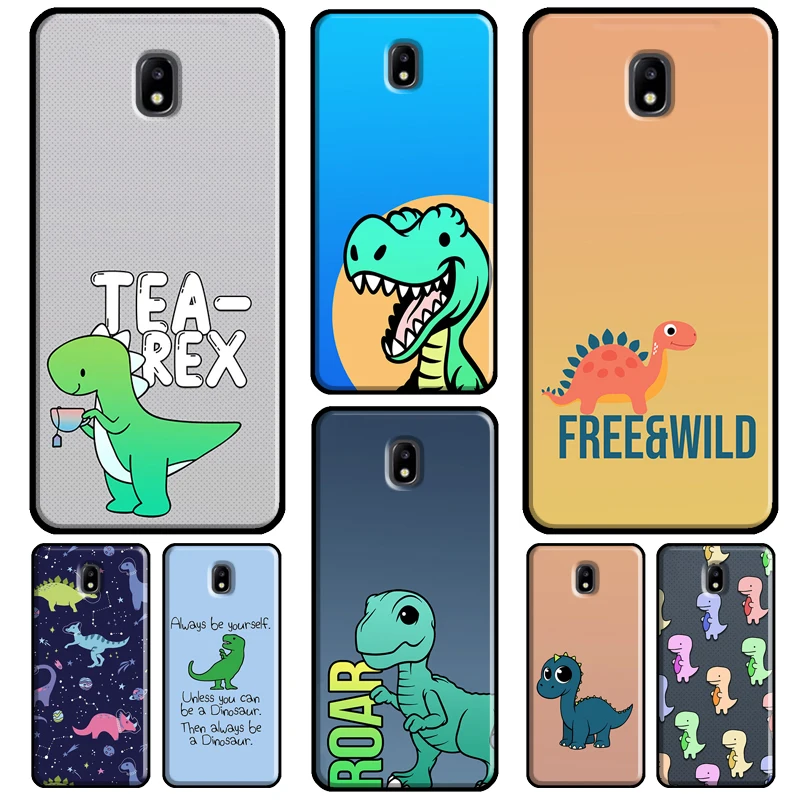 Милый Динозавр Tea-Rex Для Samsung Galaxy J7 J3 J5 2017 A3 A5 2016 J4 J6 A6 A8 Plus J2 Core J8 2018 Чехол для телефона