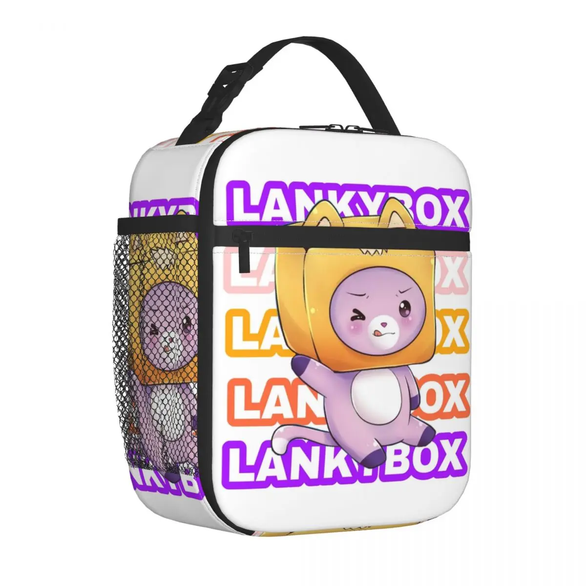 Cute Foxy Lankybox Изолированная сумка для ланча Термосумка 
Контейнер для еды Мультяшный герметичный ланч-бокс, сумка для еды, сумка для путешествий в колледж