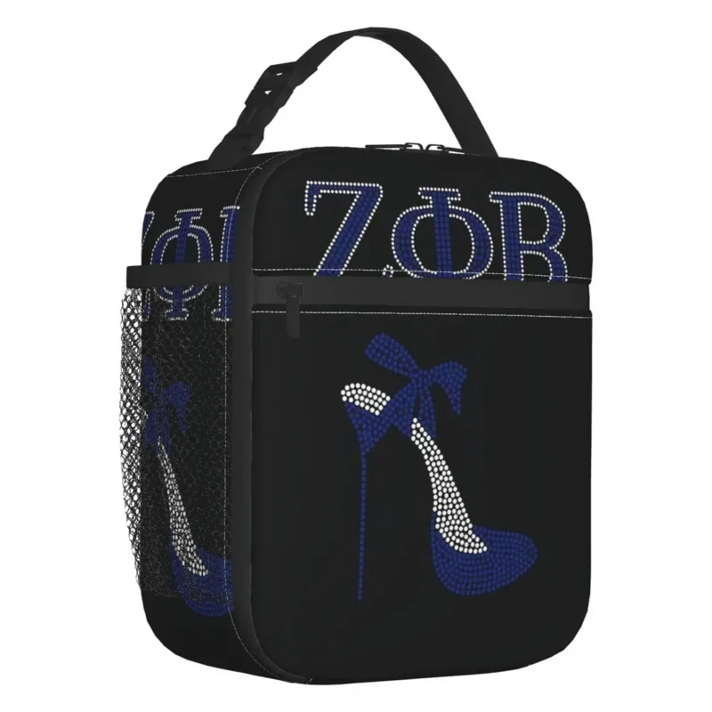 Изготовленная на заказ сумка для ланча женского общества Zeta Phi Beta, мужская и женская Термоохладительная Изолированная коробка для ланча для офиса для взрослых