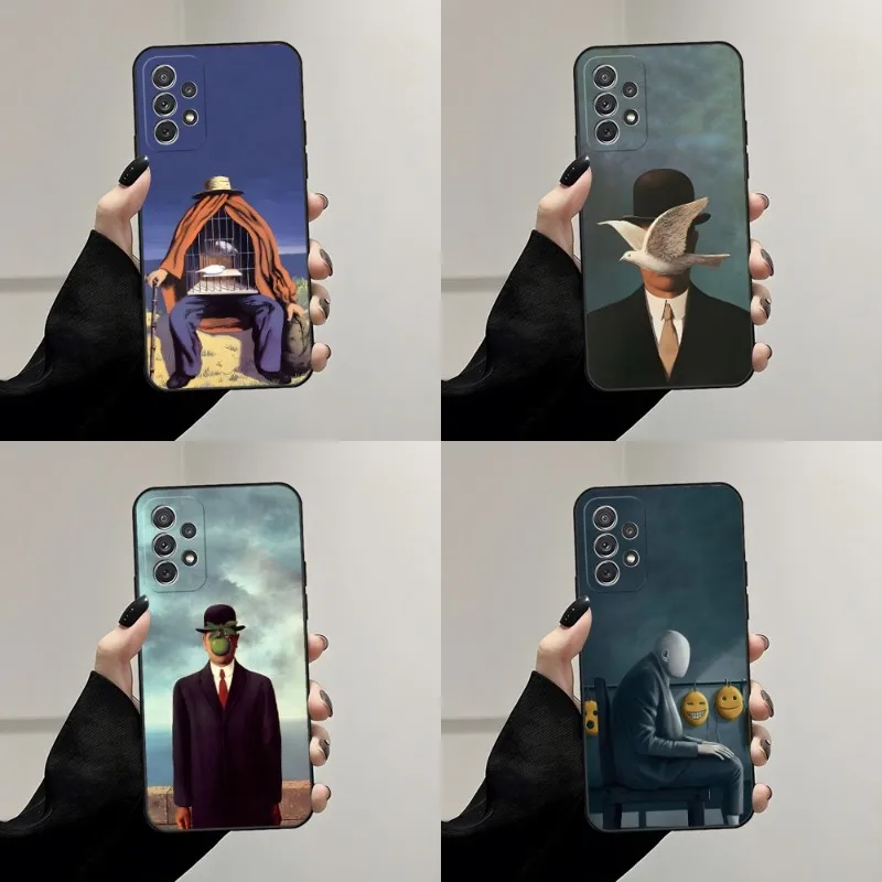 Чехол для телефона Rene Magritte Samsung Galaxy S21 S22 S30 S23 S20 Ultra Fe S10 S8 S9 Note 10 20 Pro Plus Чехол