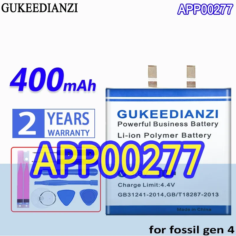 Аккумулятор GUKEEDIANZI большой емкости APP00277 400mAh для fossil gen 4 gen4